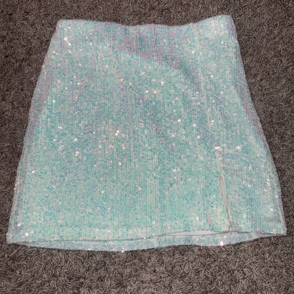 Girls Art class sequin white skirt 7/8